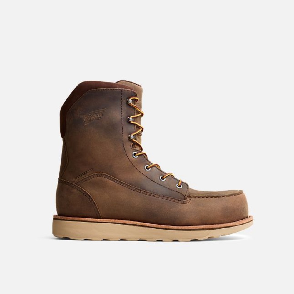 Red Wings TRACTION TRED LITE Men's Brown Work Boots safety toe